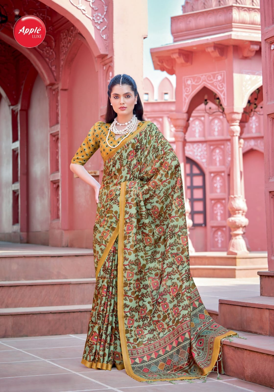 Gruham Vol 2 By Apple Pure Banarasi Zari Silk Printed Sarees Wholesale Shop In Surat